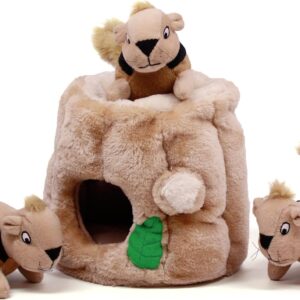 Outward Hound Hide A Squirrel Plush Dog Toy Puzzle