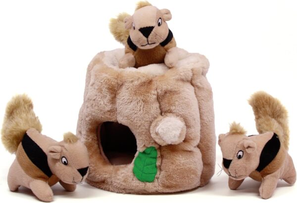 Outward Hound Hide A Squirrel Plush Dog Toy Puzzle