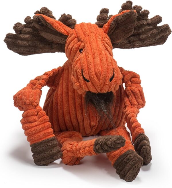 HuggleHounds Knotties Plush Moose Dog Toy